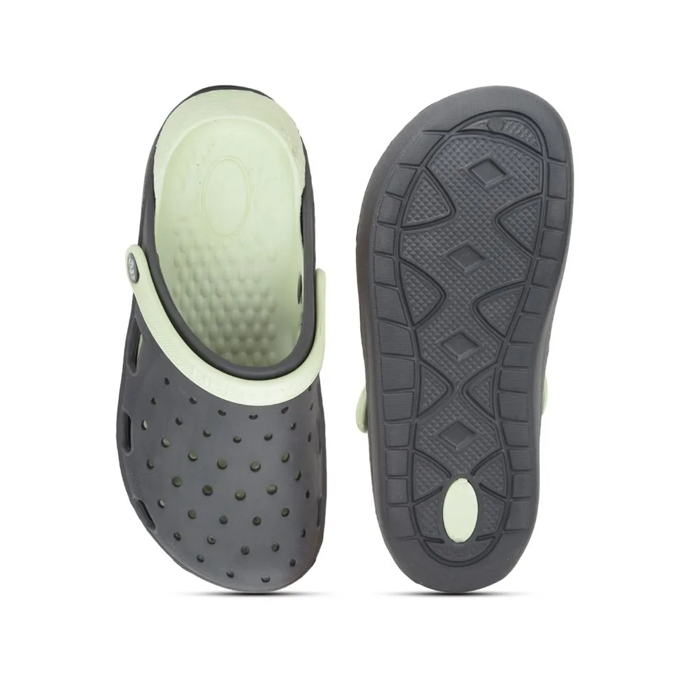 A-HA Dark Grey Slingback Clogs For Men LPMXT-800 By Liberty