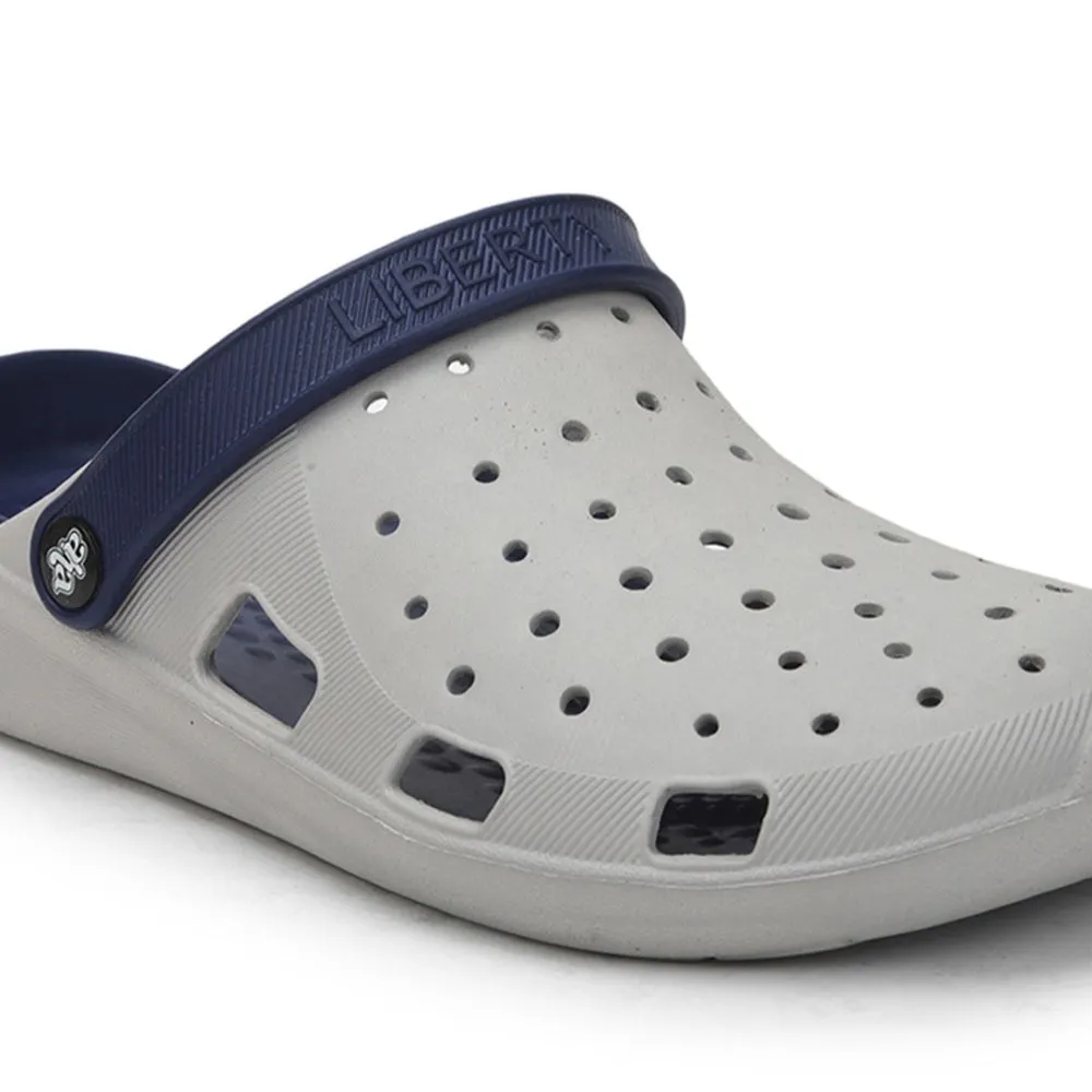 A-HA Grey Slingback Clogs For Men LPMXT-800 By Liberty