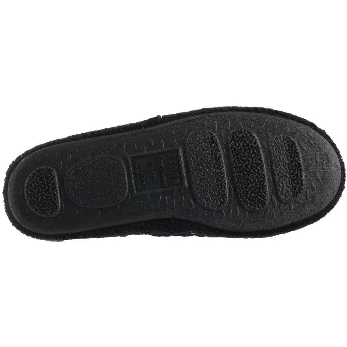 Acorn Women's Clog - Contoured Footbed Spa Quilted, Black, Medium | A20123BLKWM