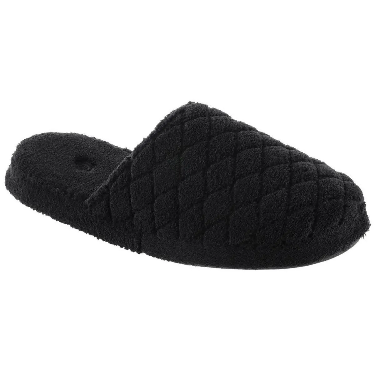 Acorn Women's Clog - Contoured Footbed Spa Quilted, Black, Medium | A20123BLKWM
