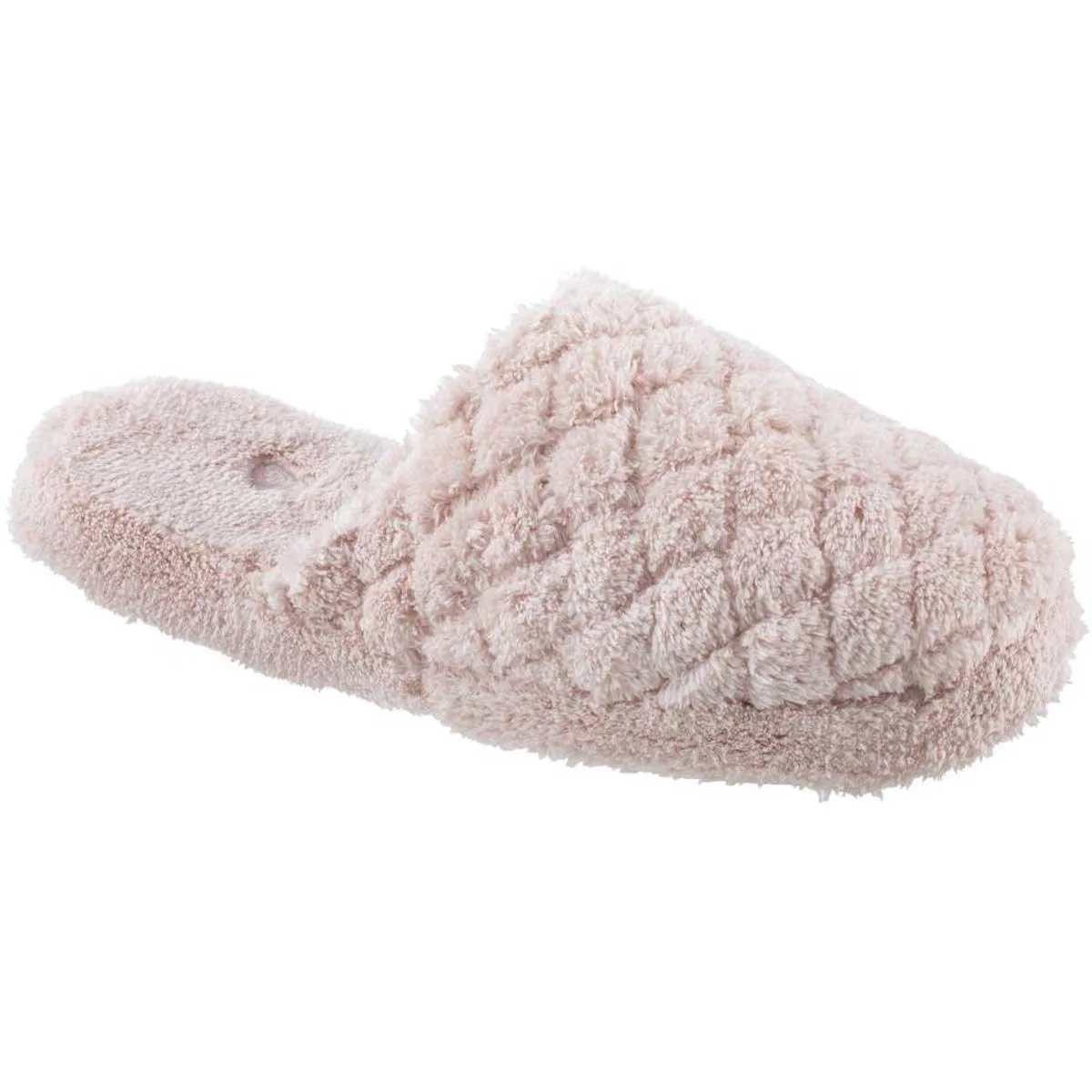 Acorn Women’s Clog - Spa Quilted Stitching Pink Comfort Terry, Large | A20123PINWL