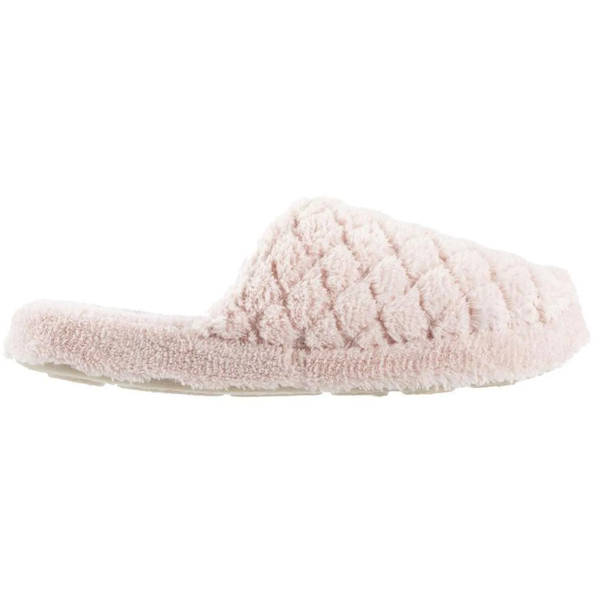 Acorn Women’s Clog - Spa Quilted Stitching Pink Comfort Terry, Large | A20123PINWL
