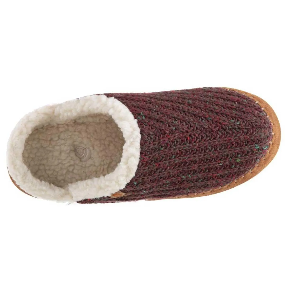 Acorn Women’s Clog - Sustainable Camden Garnet Wool Comfort, Large | A20136GARWL