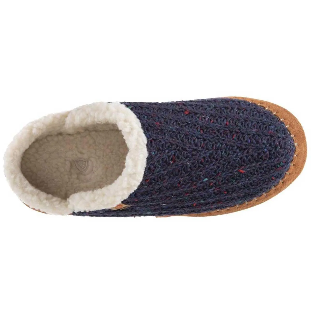 Acorn Women’s Clog - Sustainable Camden Navy Wool Rubber Outsole, M | A20136NBLWM