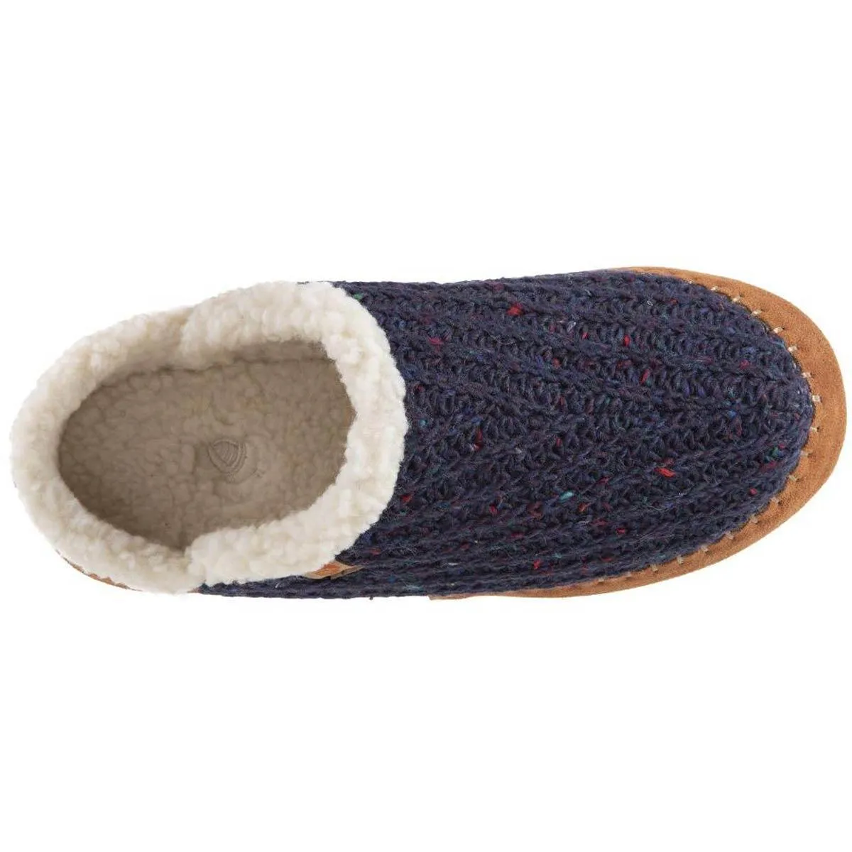 Acorn Women’s Clog - Sustainable Camden Navy Wool Rubber Outsole, S | A20136NBLWS