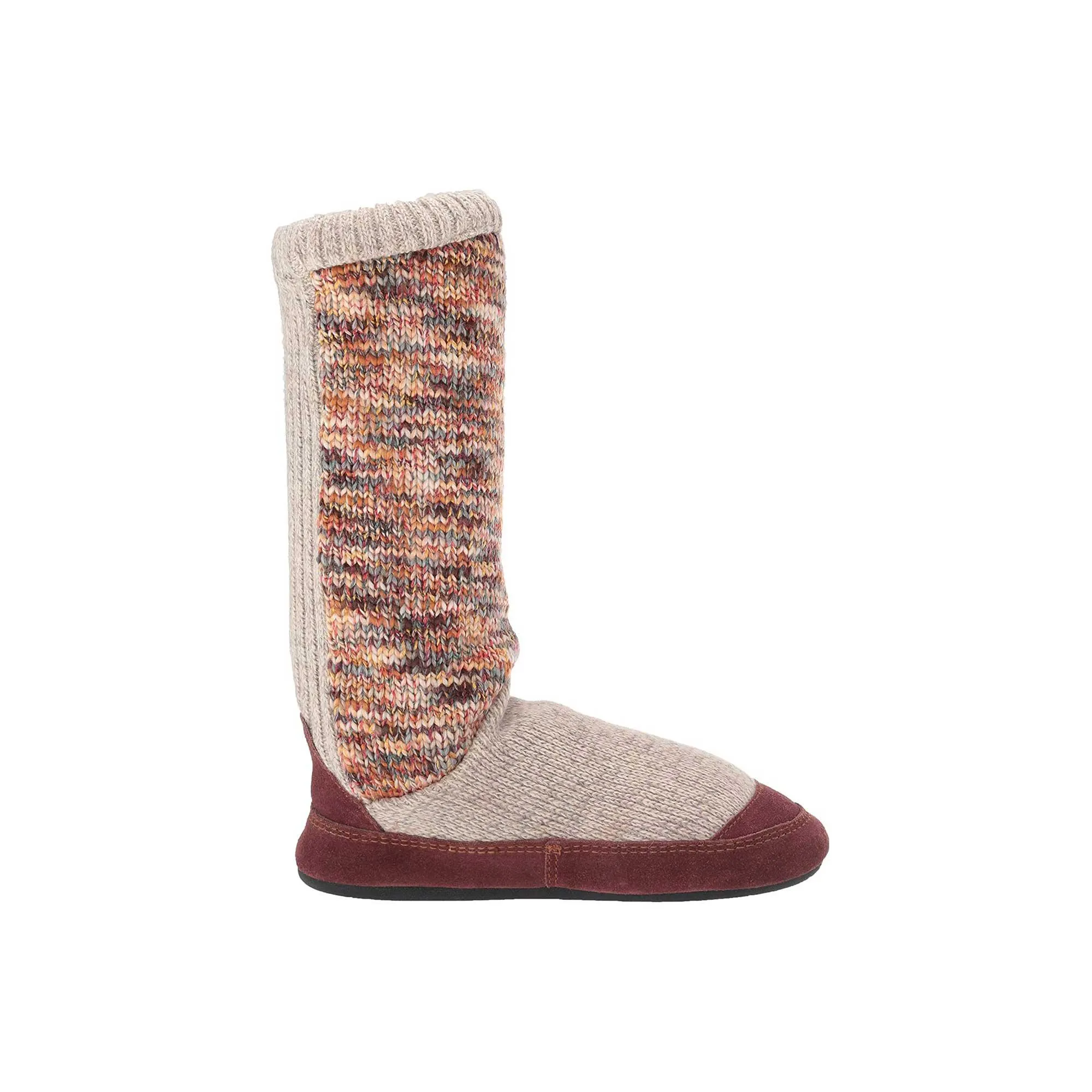 Acorn Women's Slouch Boots - Block Design, Sunset Cable Knit, Medium | A10161SCKWM