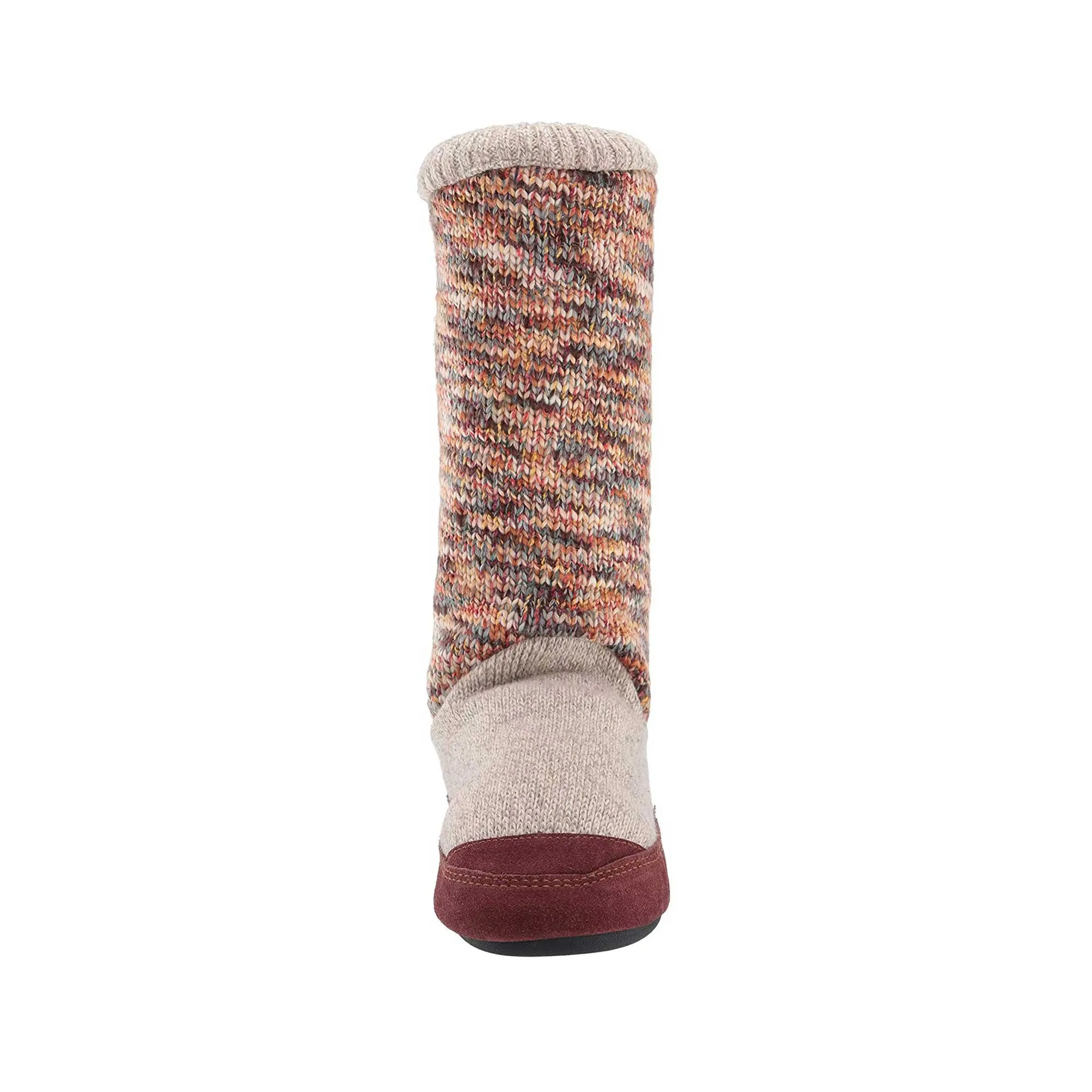 Acorn Women's Slouch Boots - Block Design, Sunset Cable Knit, Medium | A10161SCKWM