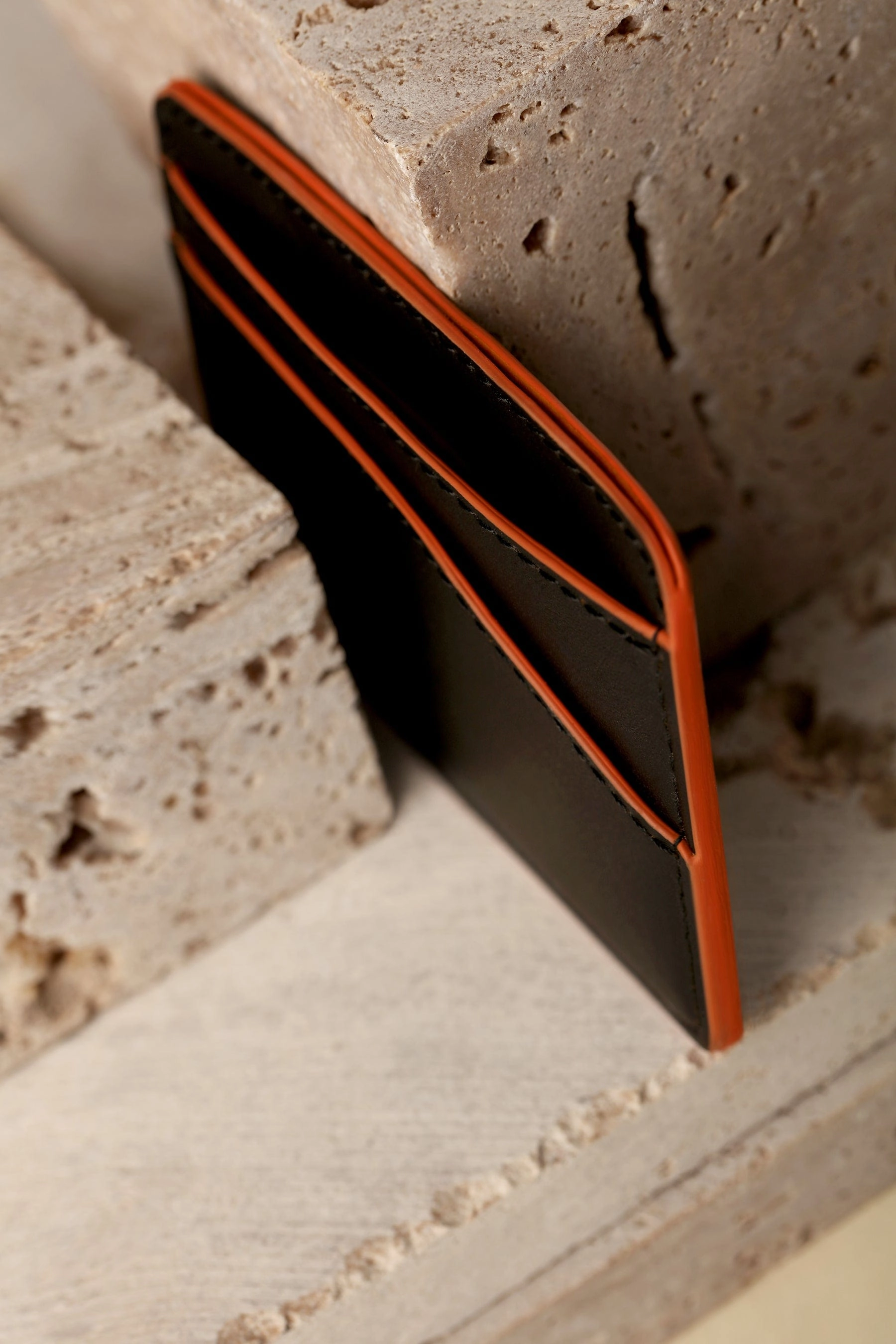 Ascent Cactus Leather Vegan Cardholder | Black