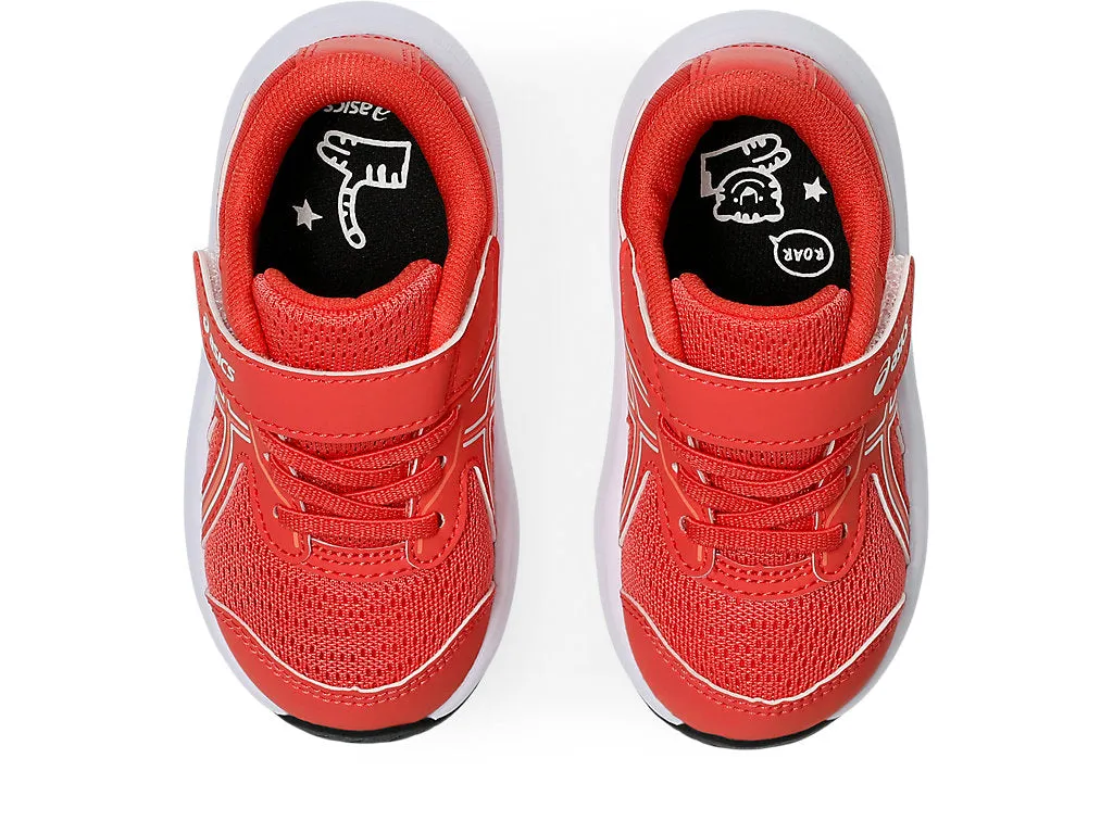 ASICS KIDS CONTEND 9 HOOK N' LOOP CORAL RUNNING SHOES