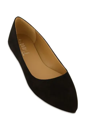 Basic Solid Pointed Toe Flats