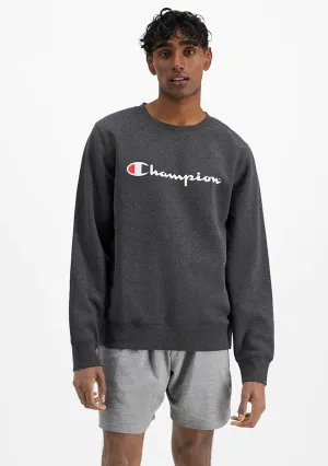 Champion Men’s Script Crew Granite Heather