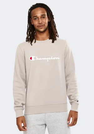 Champion Men’s Script Crew Rocky Grey