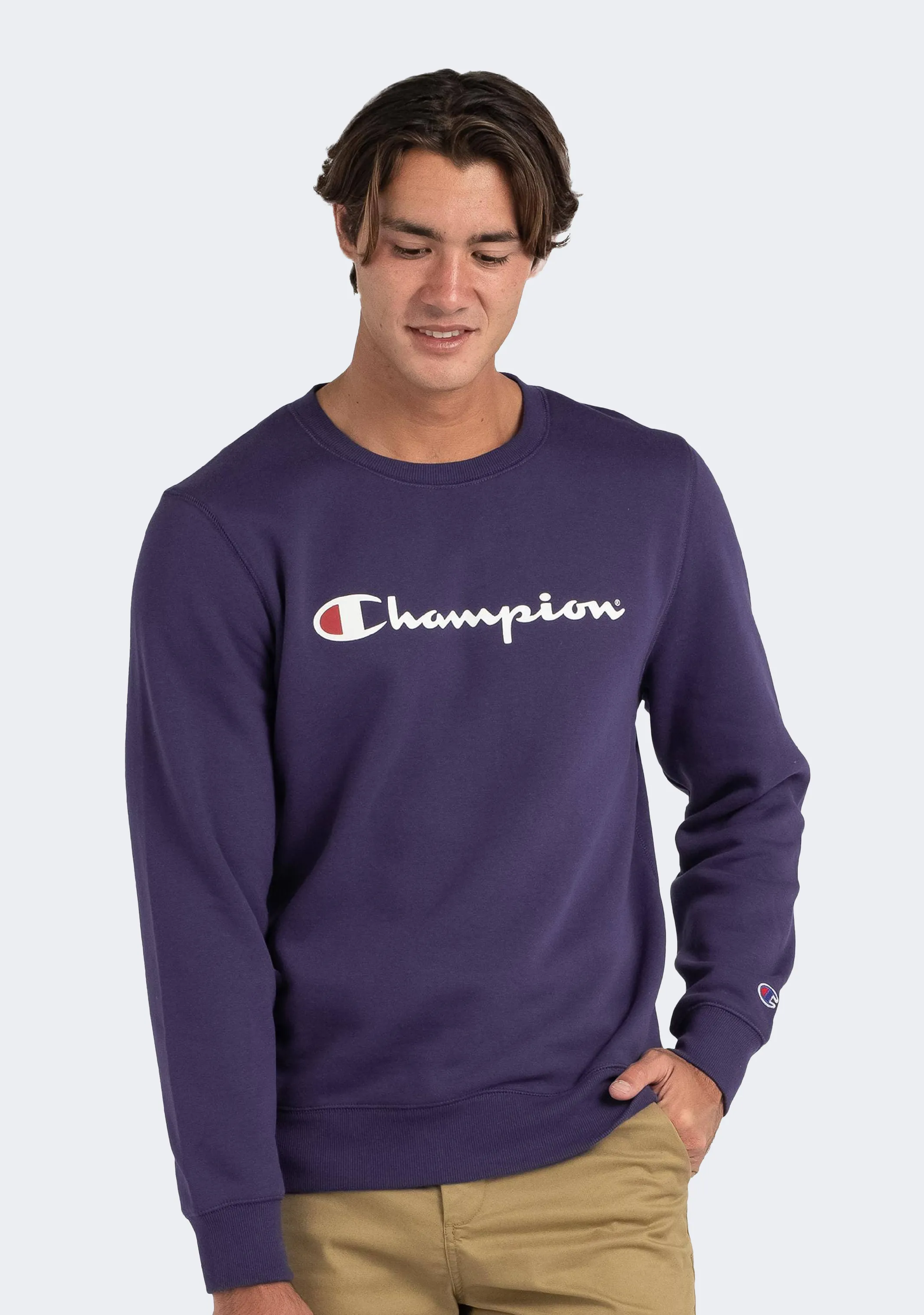 Champion Men’s Script Crew Violet