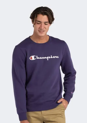 Champion Men’s Script Crew Violet