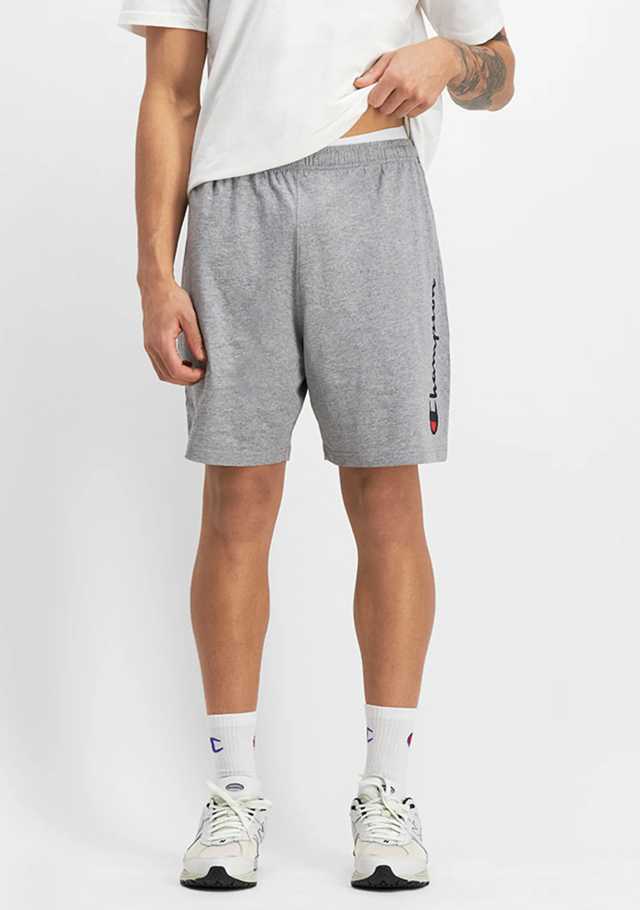 Champion Men’s Script Jersey Short Grey