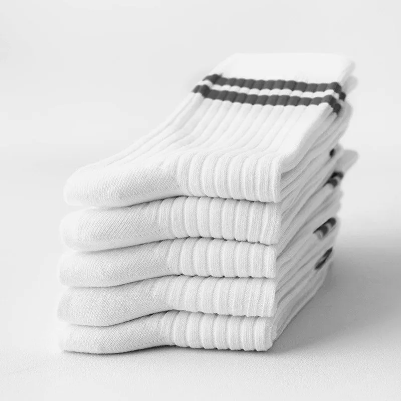 Cotton Socks 5 pairs - C4B 04 Middle Tube Style