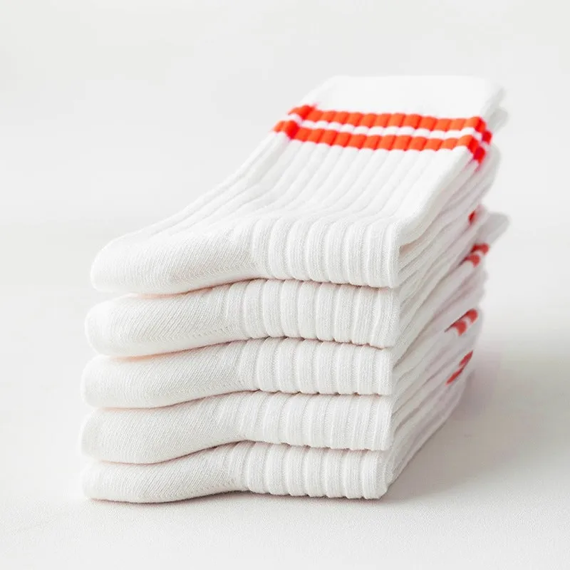 Cotton Socks 5 pairs - C4B 04 Middle Tube Style