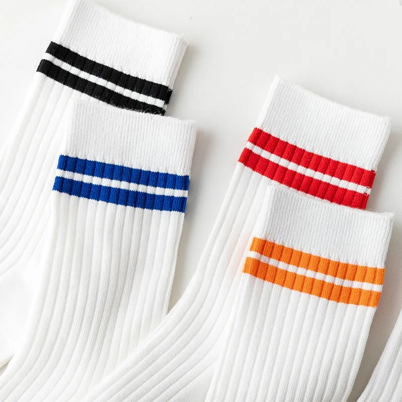 Cotton Socks 5 pairs - C4B 04 Middle Tube Style
