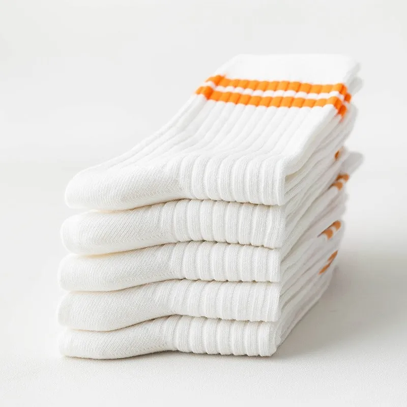 Cotton Socks 5 pairs - C4B 04 Middle Tube Style