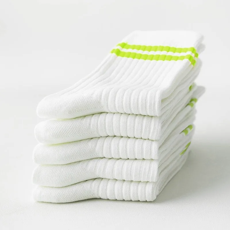 Cotton Socks 5 pairs - C4B 04 Middle Tube Style