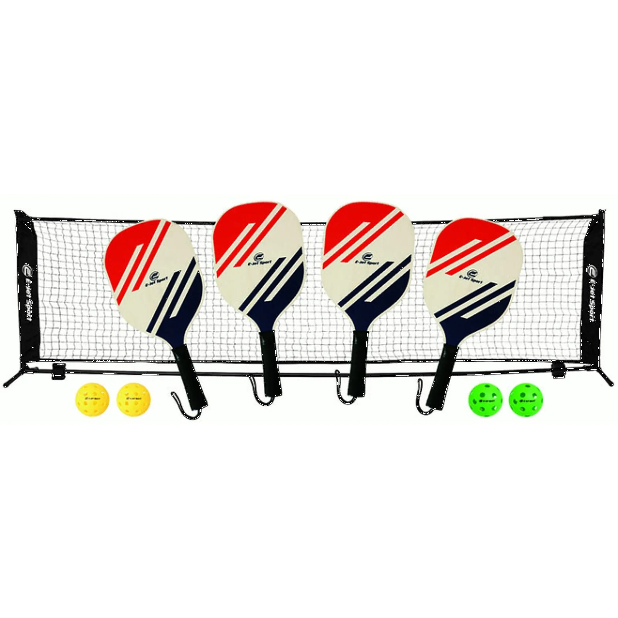 EJET Pickleball 4 Player Set with Net