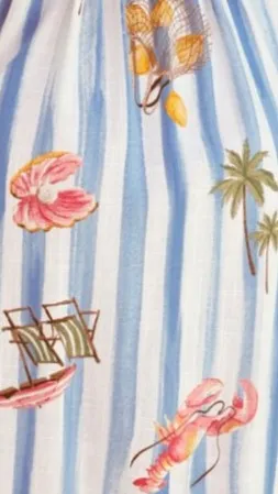 Eliza Mini Dress - Striped Sailor Print