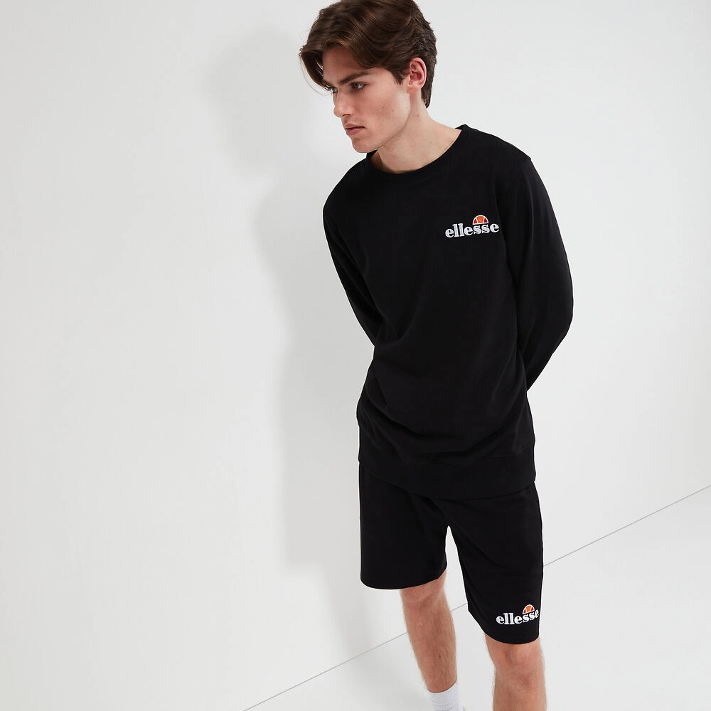 ELLESSE MEN'S FIERRO BLACK SWEATSHIRT