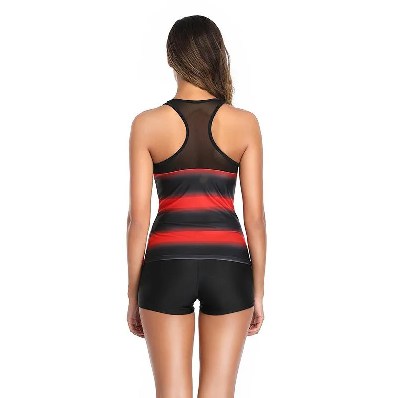 Explosive slim conservative split swimsuit sports swimwear Europe and America