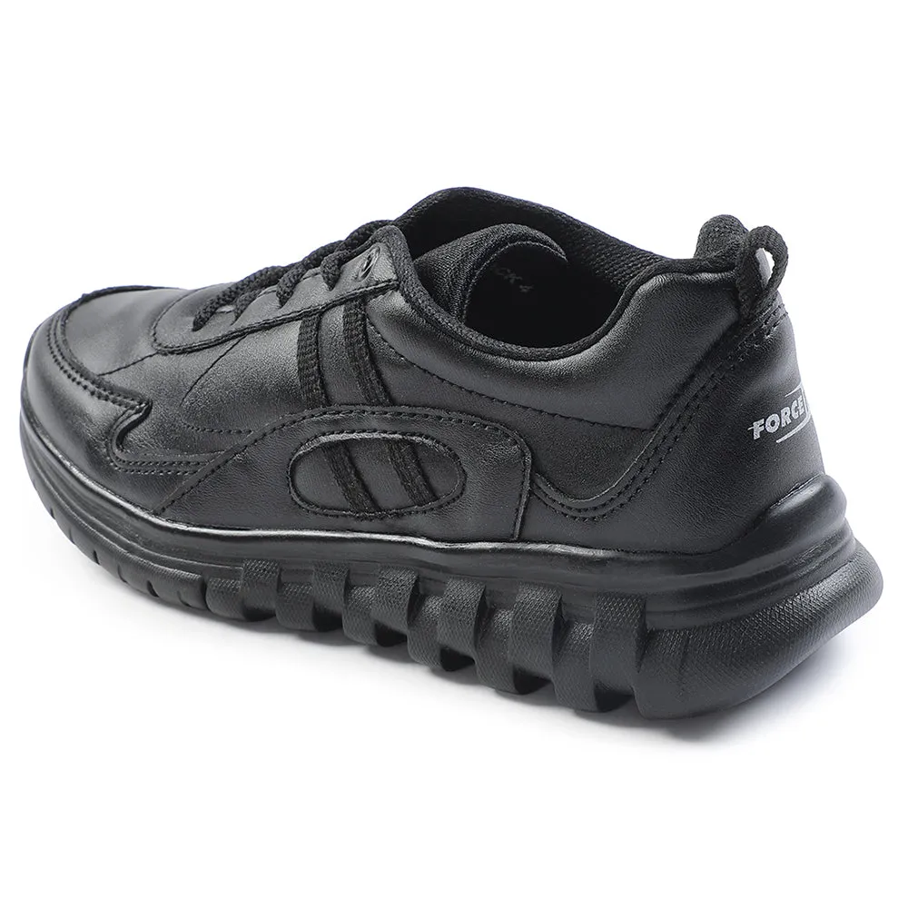 Force 10 Black Lacing Uniform School Shoes For Kids 9906-02T By Liberty