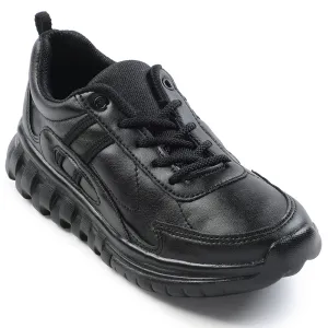 Force 10 Black Lacing Uniform School Shoes For Kids 9906-02T By Liberty
