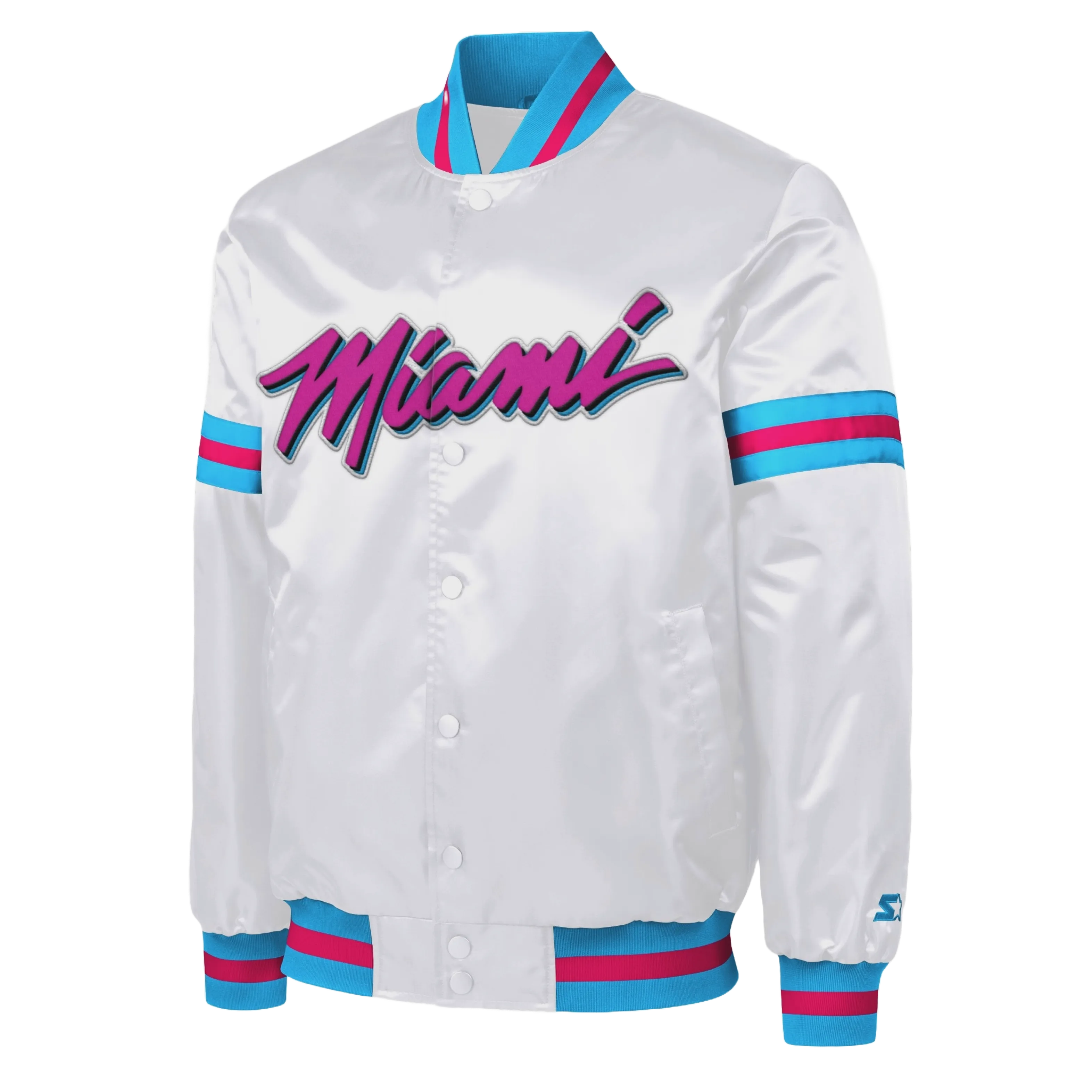 G-III Sports Miami HEAT Original Vice Varsity Jacket