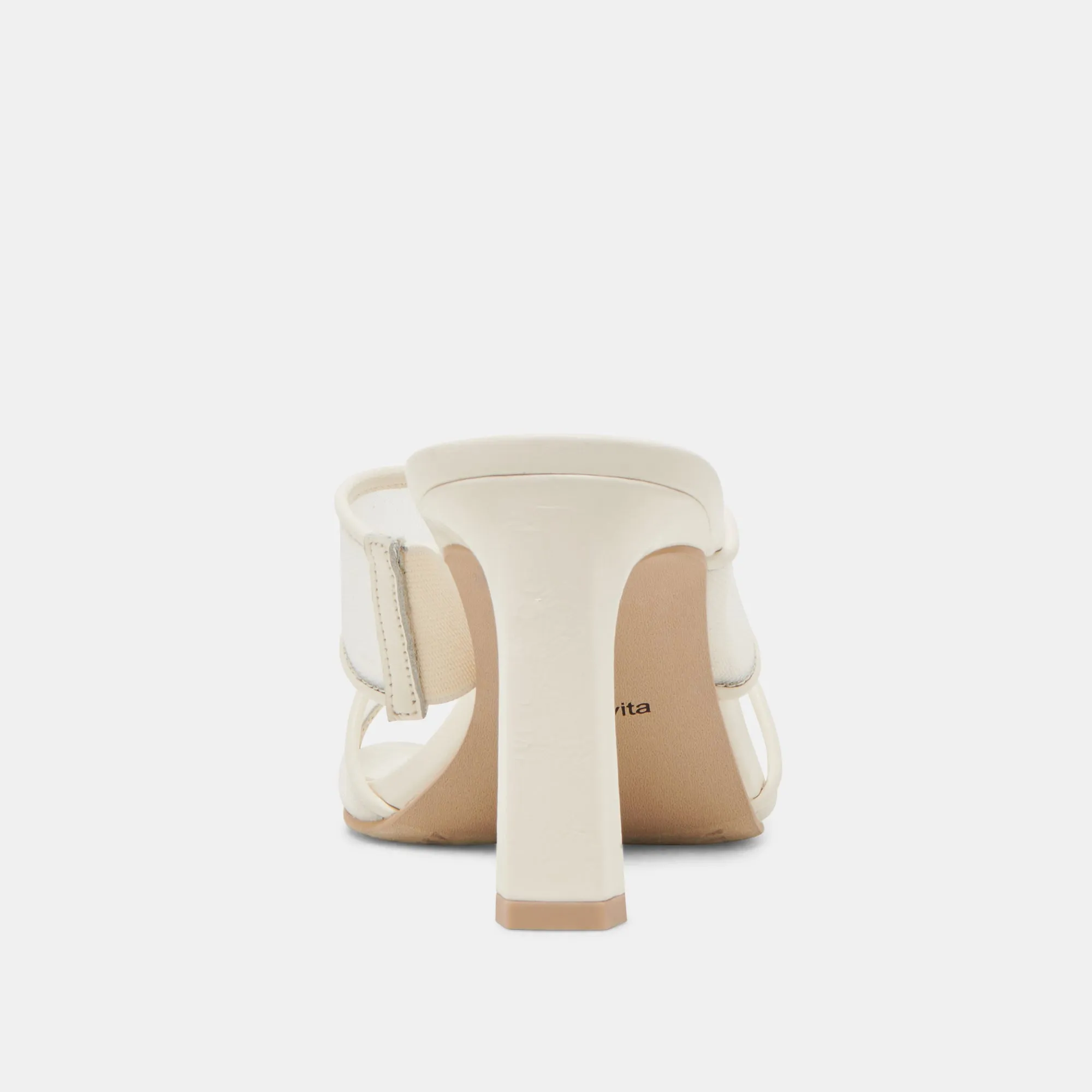 GITEL HEELS OFF WHITE MESH