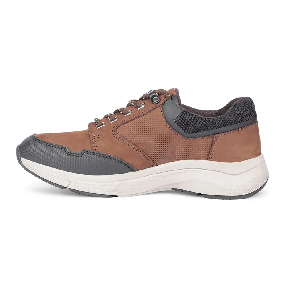 Healers Casual Brown Lacing Shoes For Men A576-05 By Liberty