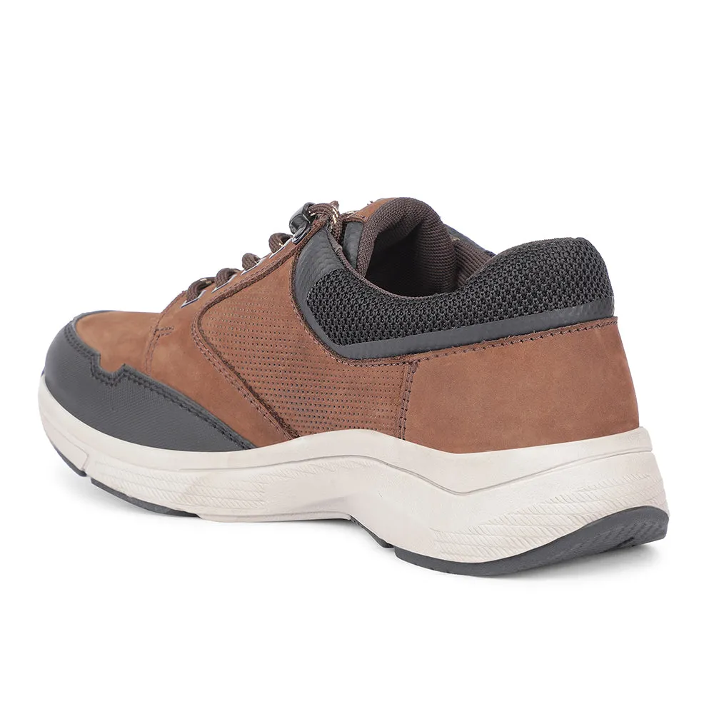 Healers Casual Brown Lacing Shoes For Men A576-05 By Liberty