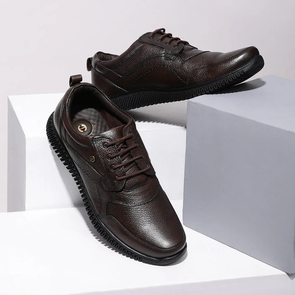 Healers Casual (D.BROWN) Lace-Up Shoes For Men DTL-80 By Liberty
