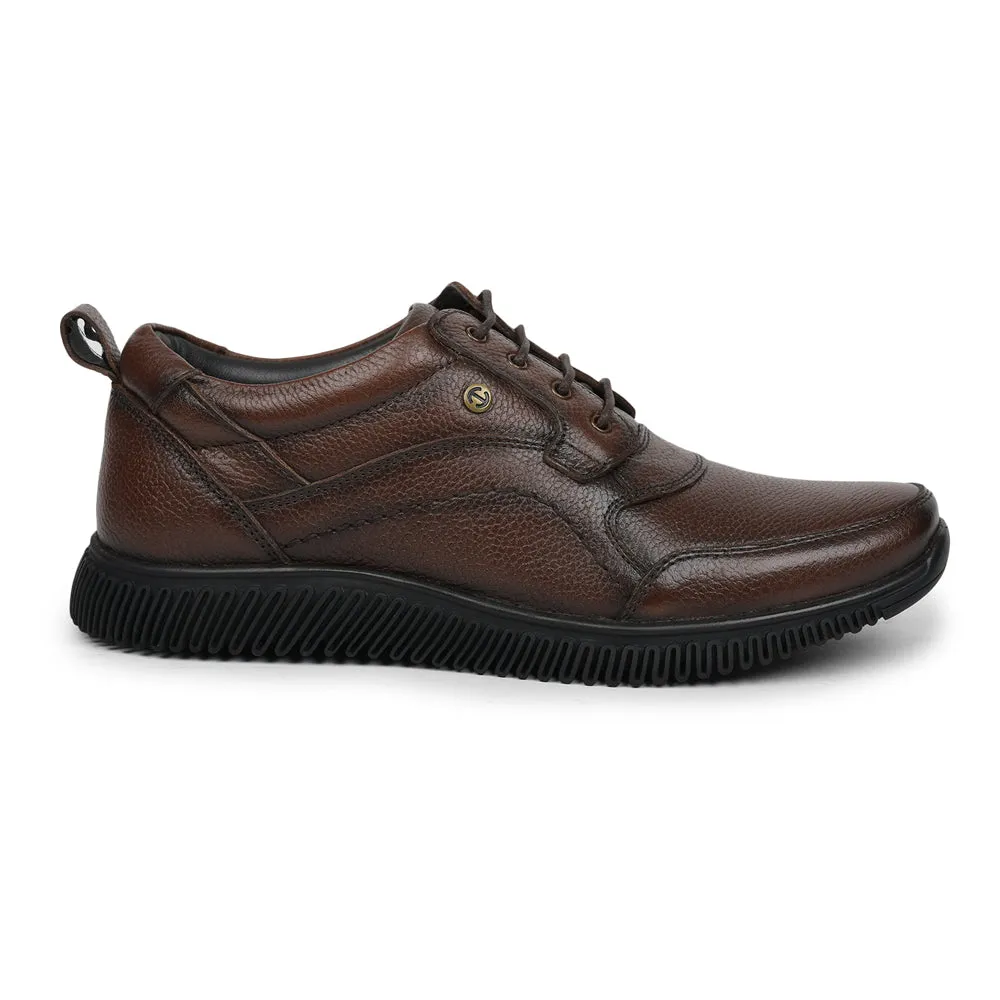 Healers Casual (D.BROWN) Lace-Up Shoes For Men DTL-80 By Liberty