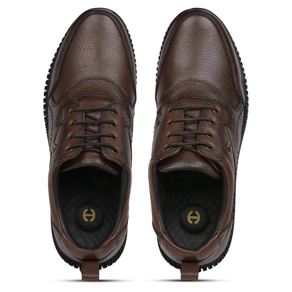 Healers Casual (D.BROWN) Lace-Up Shoes For Men DTL-80 By Liberty