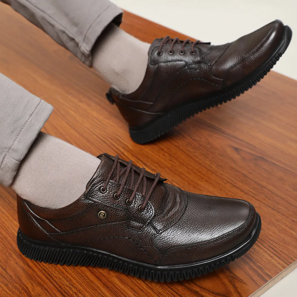 Healers Casual (D.BROWN) Lace-Up Shoes For Men DTL-80 By Liberty