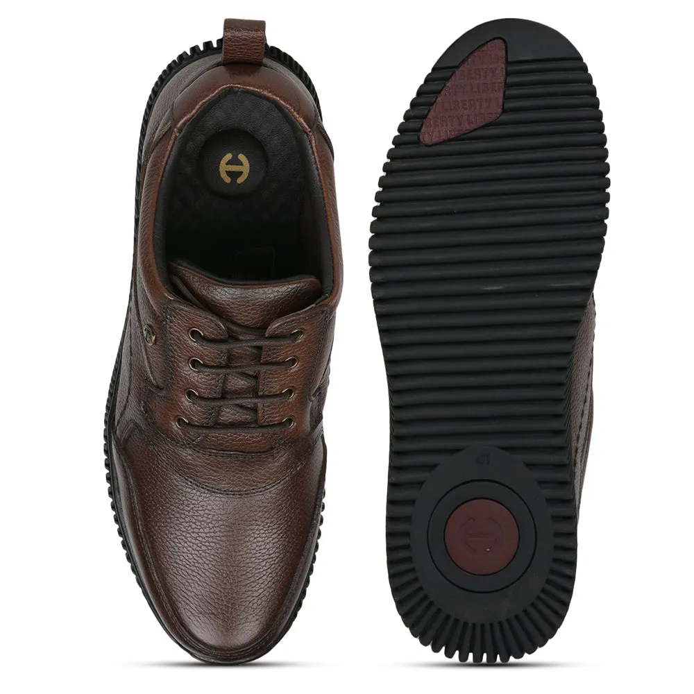 Healers Casual (D.BROWN) Lace-Up Shoes For Men DTL-80 By Liberty