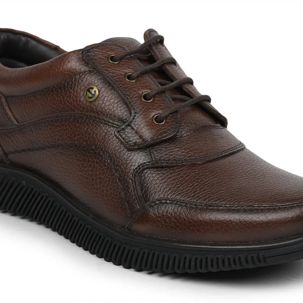 Healers Casual (D.BROWN) Lace-Up Shoes For Men DTL-80 By Liberty