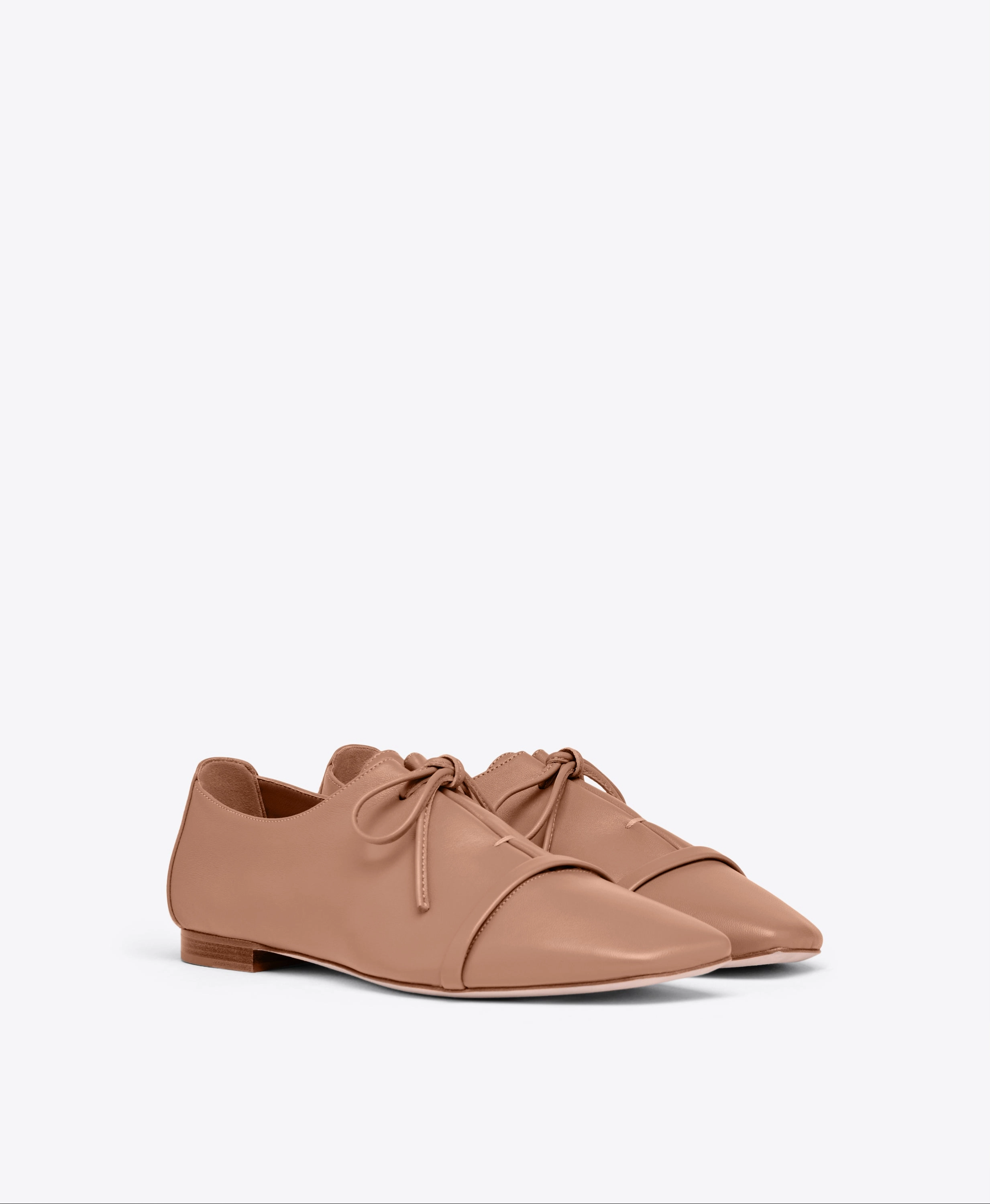 Jean Blush Leather Flats