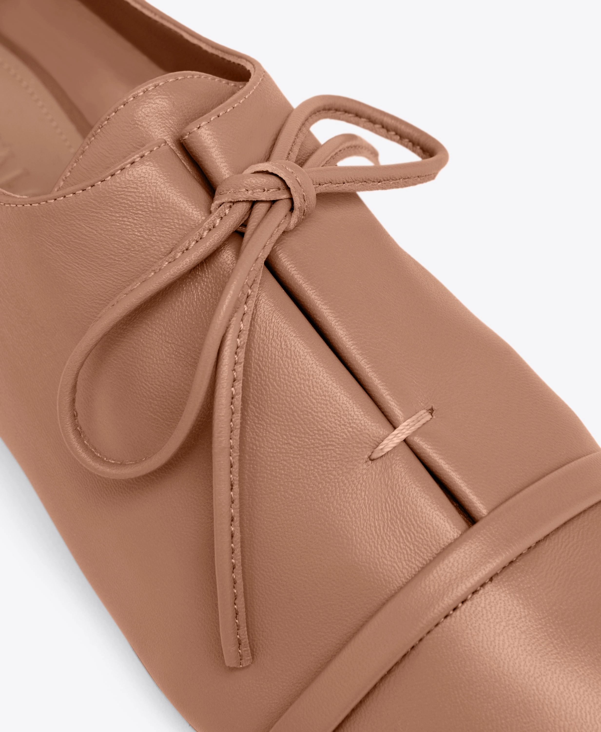 Jean Blush Leather Flats