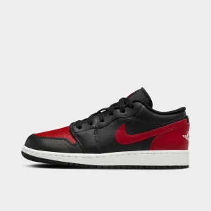 Jordan 1 Low GS Black / Varsity Red - Summit White