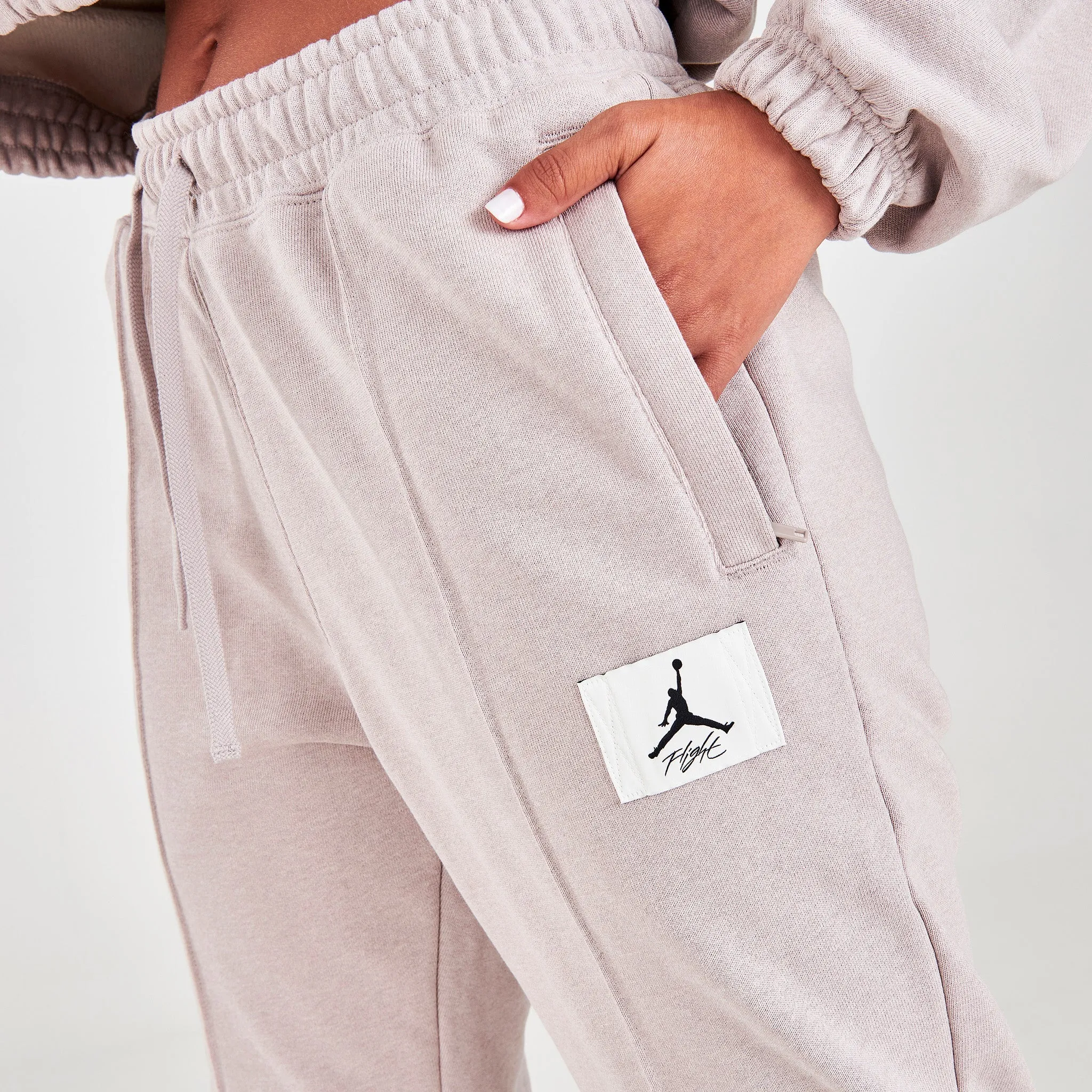Jordan Women's Essential Fleece Pants Moon Particle / HTR - Thunder Grey