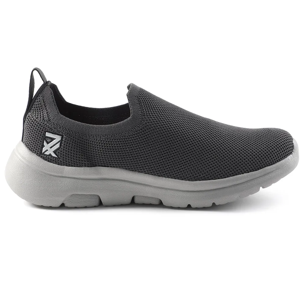 Leap7x Grey Sports Non Lacing Walking Shoes For Men GHD-89E By Liberty