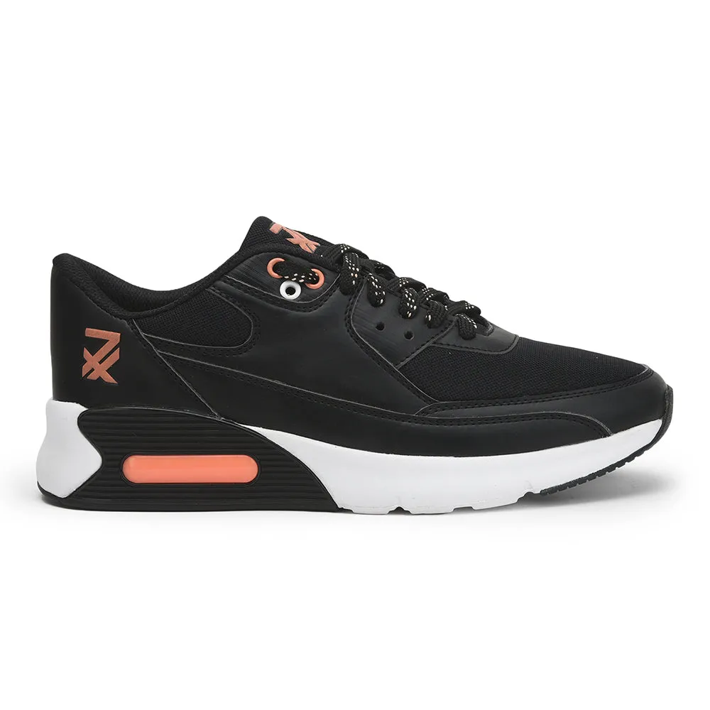 Leap7x Lacing Black Casual Shoes For Men BRISTOL-1E By Liberty