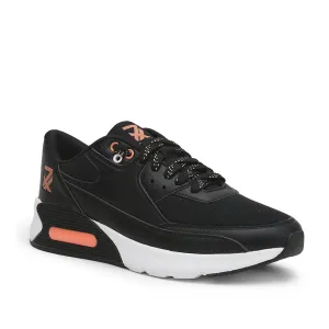 Leap7x Lacing Black Casual Shoes For Men BRISTOL-1E By Liberty