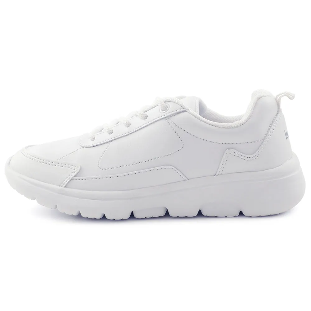 Leap7x White Lacing Uniform School Shoes For Kids SCHLSTAR-L By Liberty