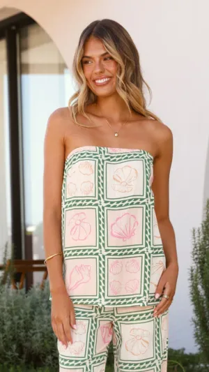 Lisa Top - Coastal Print