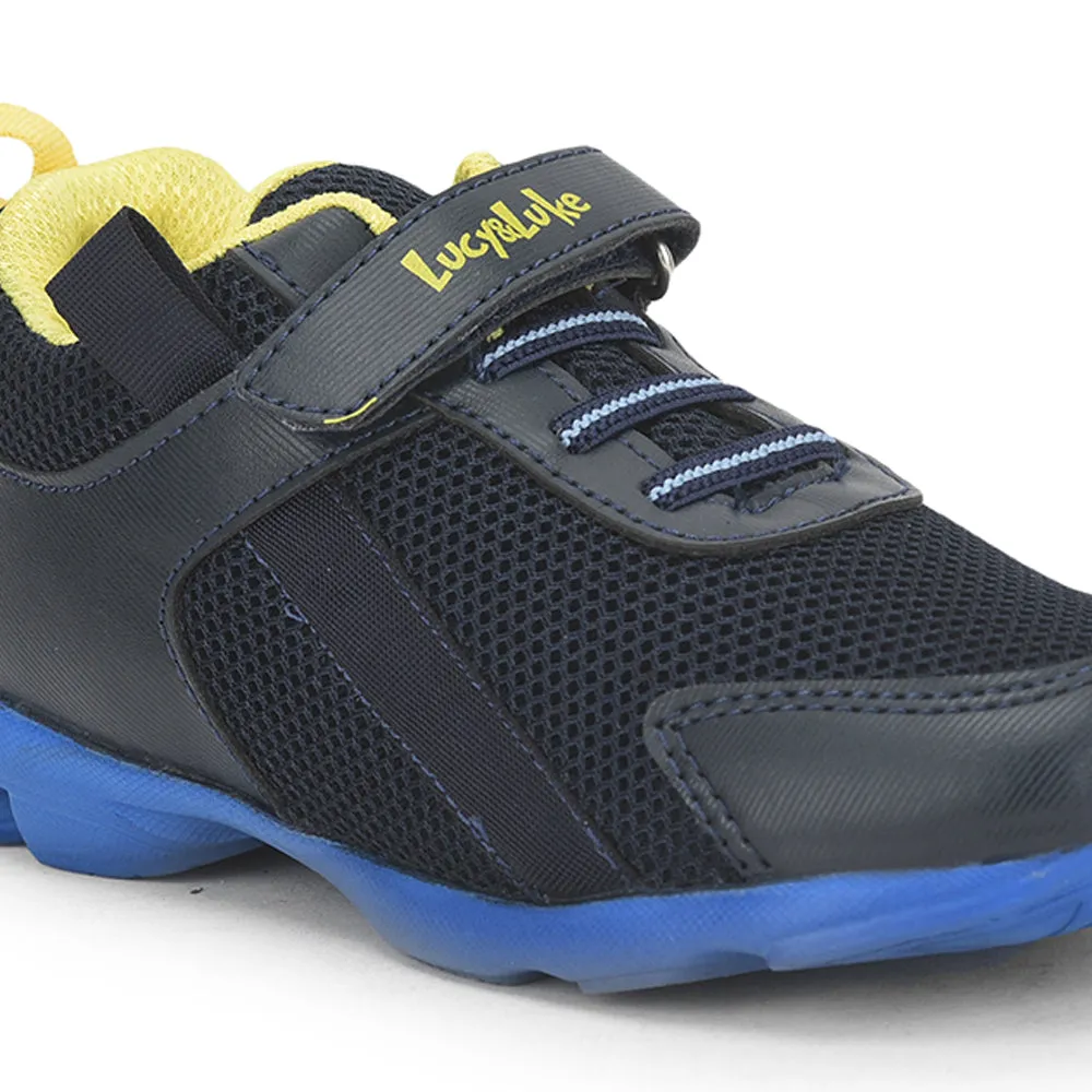 Lucy & Luke (Blue) Casual Non Lacing Shoes For Kids KSN-32 By Liberty
